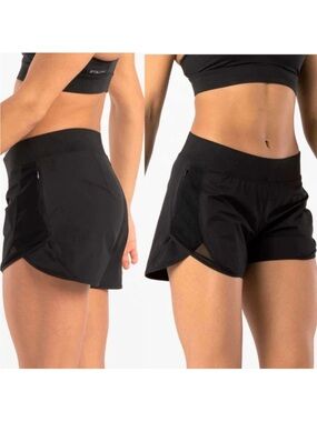 Hylete High-Waist Black Active Radius Shorts